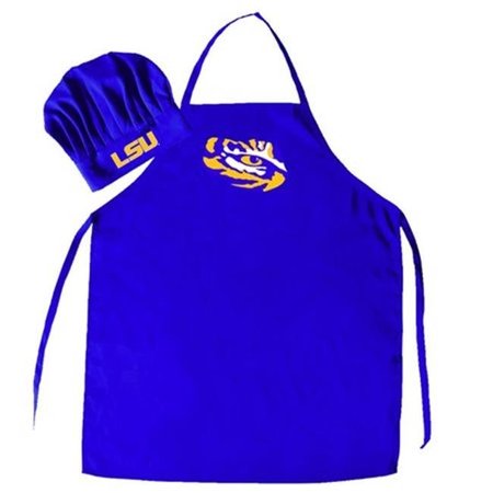 PRO SPECIALTIES GROUP Pro Specialties Group PSG-657175404951 Louisiana State University Tigers NCAA Barbeque Apron & Chefs Hat PSG-657175404951
